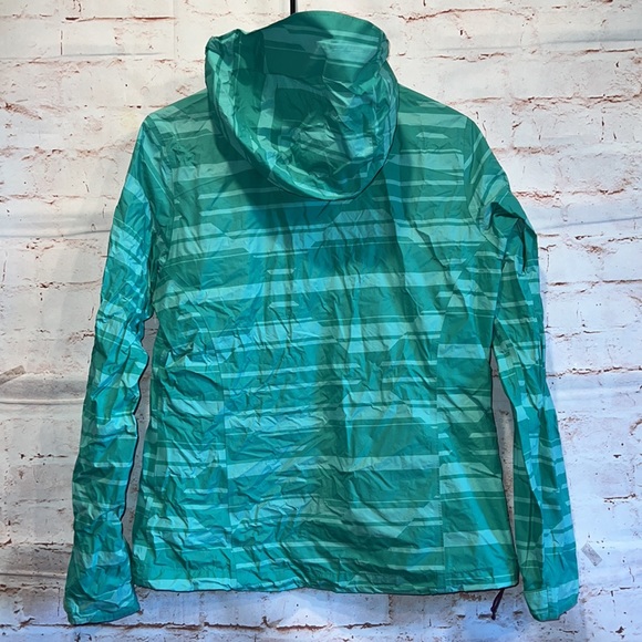 Mountain hardwear rain jacket shell green full zip READ water resistant small - Picture 6 of 15